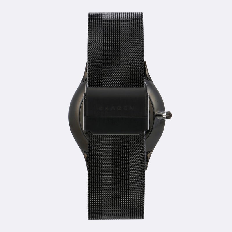 Skagen Men's Sundby Three-Hand Date Midnight Black Titanium Mesh Band Watch (Model: T233XLTMN) - Image 2